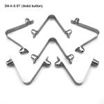 65Mn Steel Double Button Spring Clips Bulk Customized Packaging