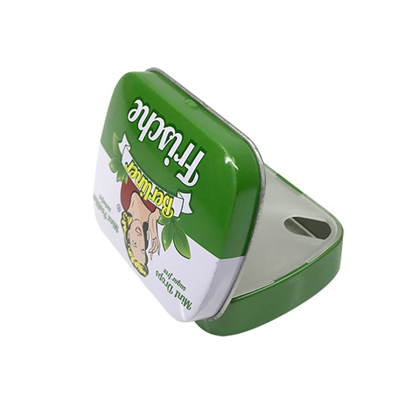 Mini Hinged Candy Metal Tin Box Wholesale Mint Tin Containers with Lids Small Metal Case