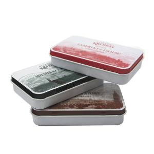 China Double Sided Printed Cigar Tin Box Eco - Friendly Metal Case wholesale