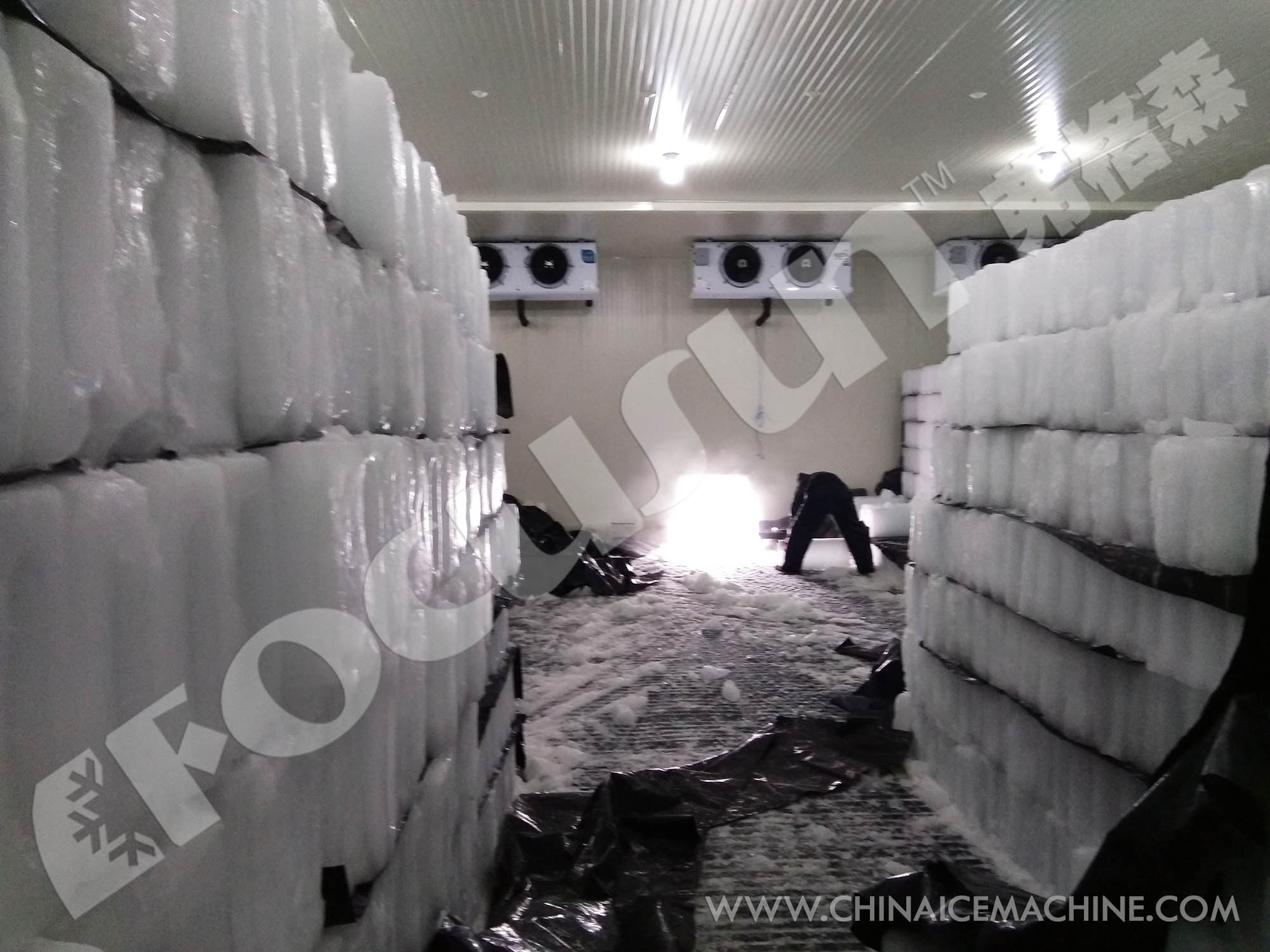 10ton Ice Storage Capacity Focusun Big Ice Block Making Machine for Hotel Industry