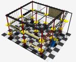 One Level Outdoor Adventure Rope Course Karabiner ODM Available