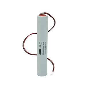 China 2500mAh Emergency Light Ni Cd Battery Pack 3.6V White PVC Color wholesale