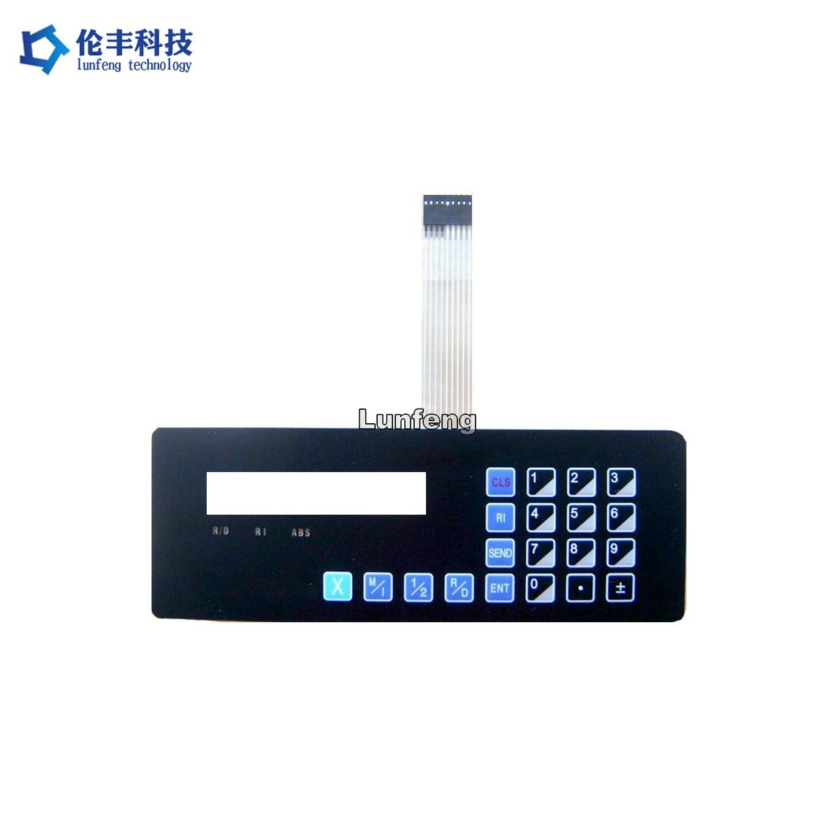 Polyester Custom Made Button Membrane Switch with 2.54mm Connector
