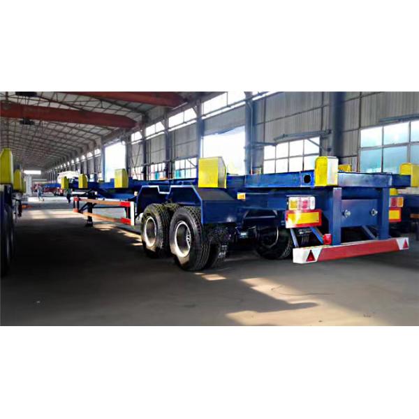 Bomb Cart 40ft Container Trailer , Double / Tri Axle Container Chassis