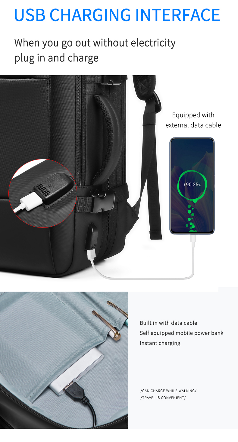 Oxford 17.3 Inch Laptop Backpack Waterproof Office Backpack 20-47Litre