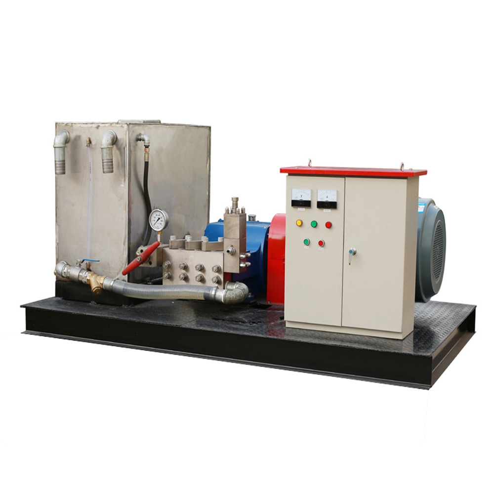 Skid Trailer Mounted Water Jetting Machine 500bar High Pressure Water Blasting Equipment