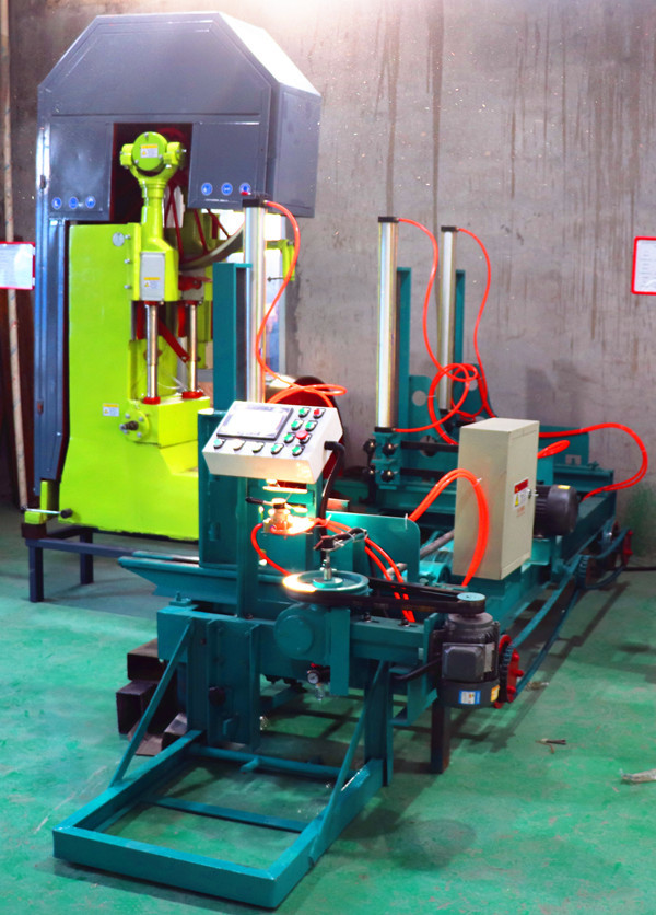 Lumber Sawing Machine Vertical Band Saw Machine with carriage For Sawmill Wood Cutting