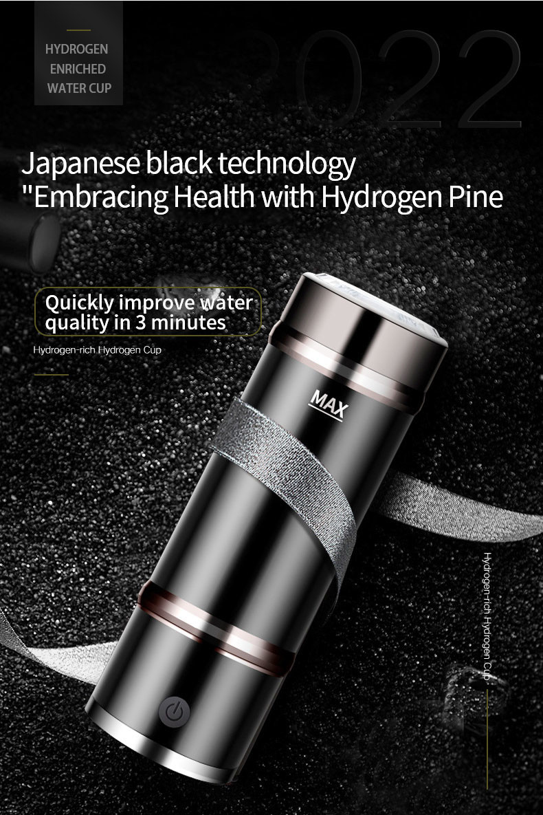 3 Minutes Automatic Electrolysis Portable Hydrogen rich water dispenser and inhaler Cup
