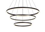 Lighting Area 25m2 Acrylic Aluminum Modern Circular Ring Chandelier