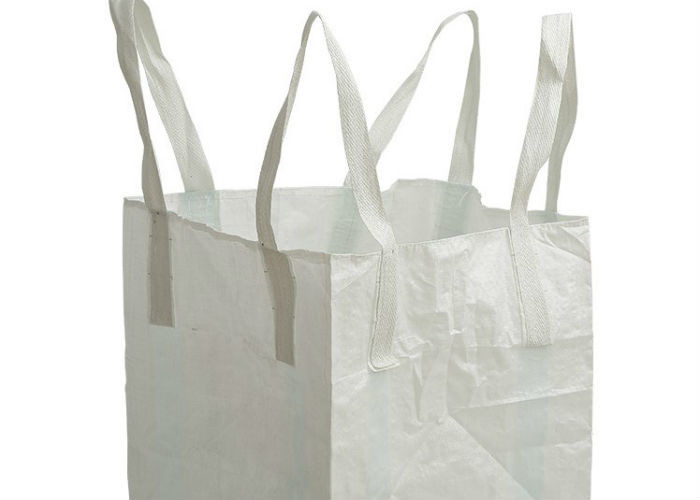 White Container PP Bulk Bag Mechanical Loading And Unloading 700kg / 800kg / 1000kg