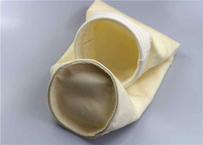 Coal Powder Dust Collector Filter Bags , Acrylic Micron Filter Bags Evenly Mixed Protective Layer