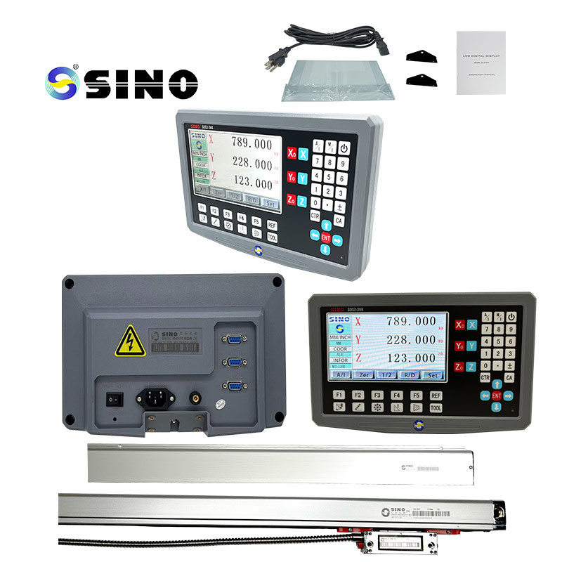 Grey 240V Three-Axis Digital Readout TTL Input Signal For Milling Machine Lathe