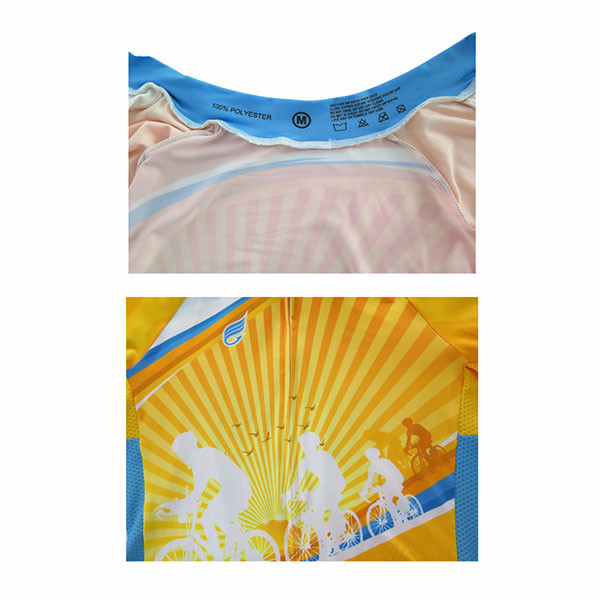 Soft Fabric Womens Cycling Tops / Mountain Bicycle Jersey European Size