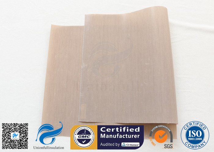FDA Approved Beige PTFE Coated Fiberglass Fabric For BBQ Grill Mat
