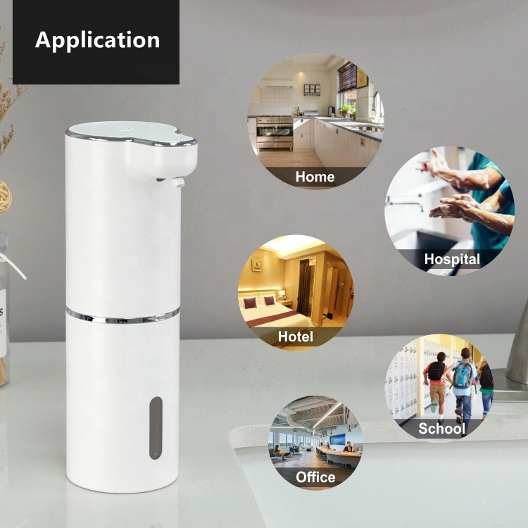 300ML Automatic Touchless Foam Soap Dispenser Rechargeable For Home