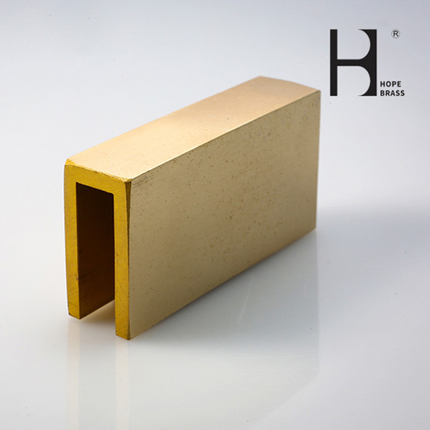 3m Length Brass U Profile