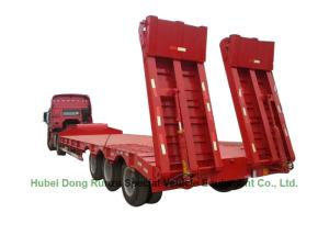 China 3 Axle Gooseneck Hydraulics Trailers Lowbed Semi Trailer ,60ton,80Ton wholesale