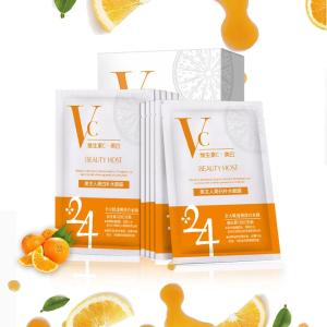 China 25 ml Skin Whitening Facial Mask Vitamin C Sheet Mask Brightening Skin Care Face Mask wholesale