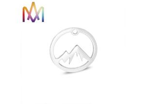 China 2.2g Mountaineering Enthusiasts Stainless Steel Hollow Charms wholesale
