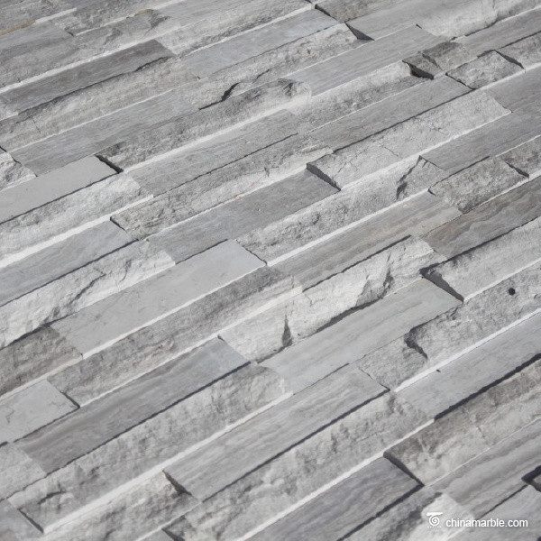 Cultured Marble Stone Natural stone Grey Wooden Vein Marble Culture Stone, Ledge Panel WSM-006
