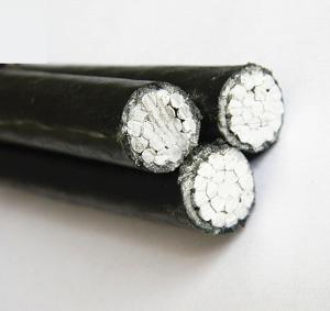 China Black Triplex 6201 Alloy ASTM Aerial Bundled Cable wholesale