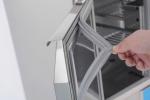 R134a Refrigerated Saladette Counter AISI304 Stainless Steel 2 Door Saladette