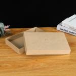 Brown 350gsm Kraft Paper Gift Boxes Food Safe Foldable