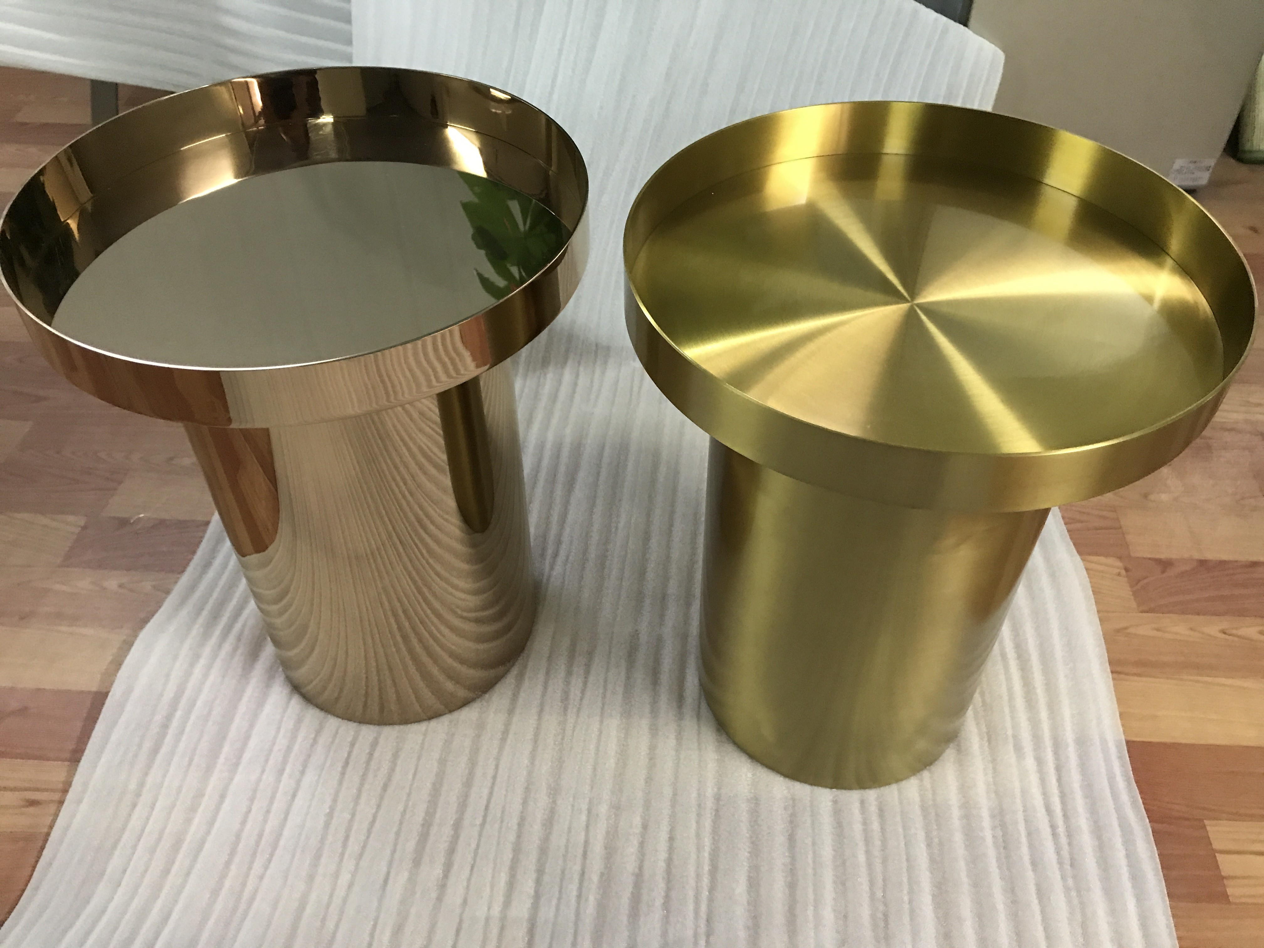 furniture accessory Stainless Steel Table, Round or oval table coffee table