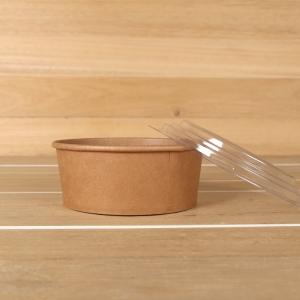 China Food Grade Leakproof Customized Take Away Recyclable Grease Resistant 1015ml Kraft Paper Bowl wholesale