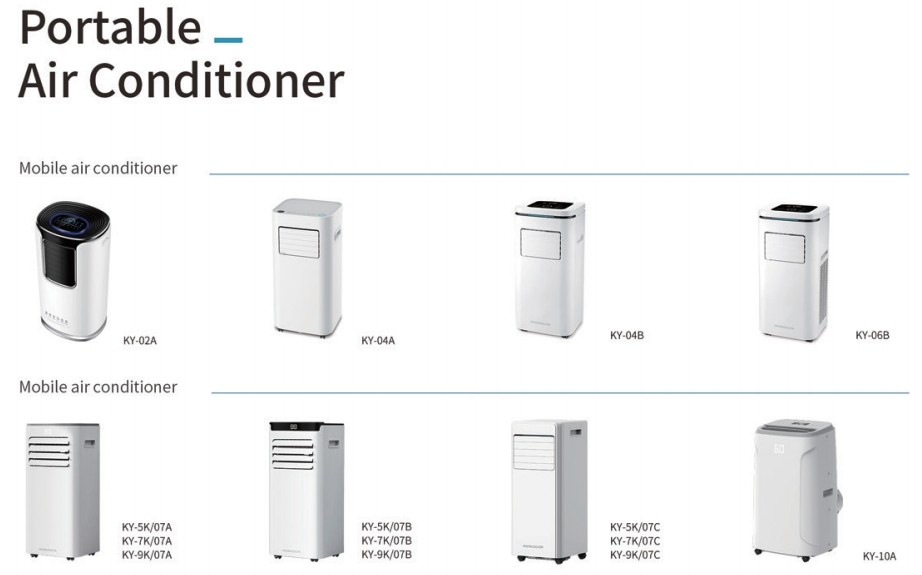 115V 60HZ 14000BTU R32 Refrigerative Electric Control Mobile Air Conditioning Freestanding Type