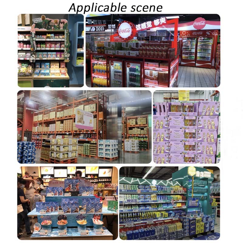 Advertising Cardboard Counter Display Flooring Racking POP Store Shelf Display