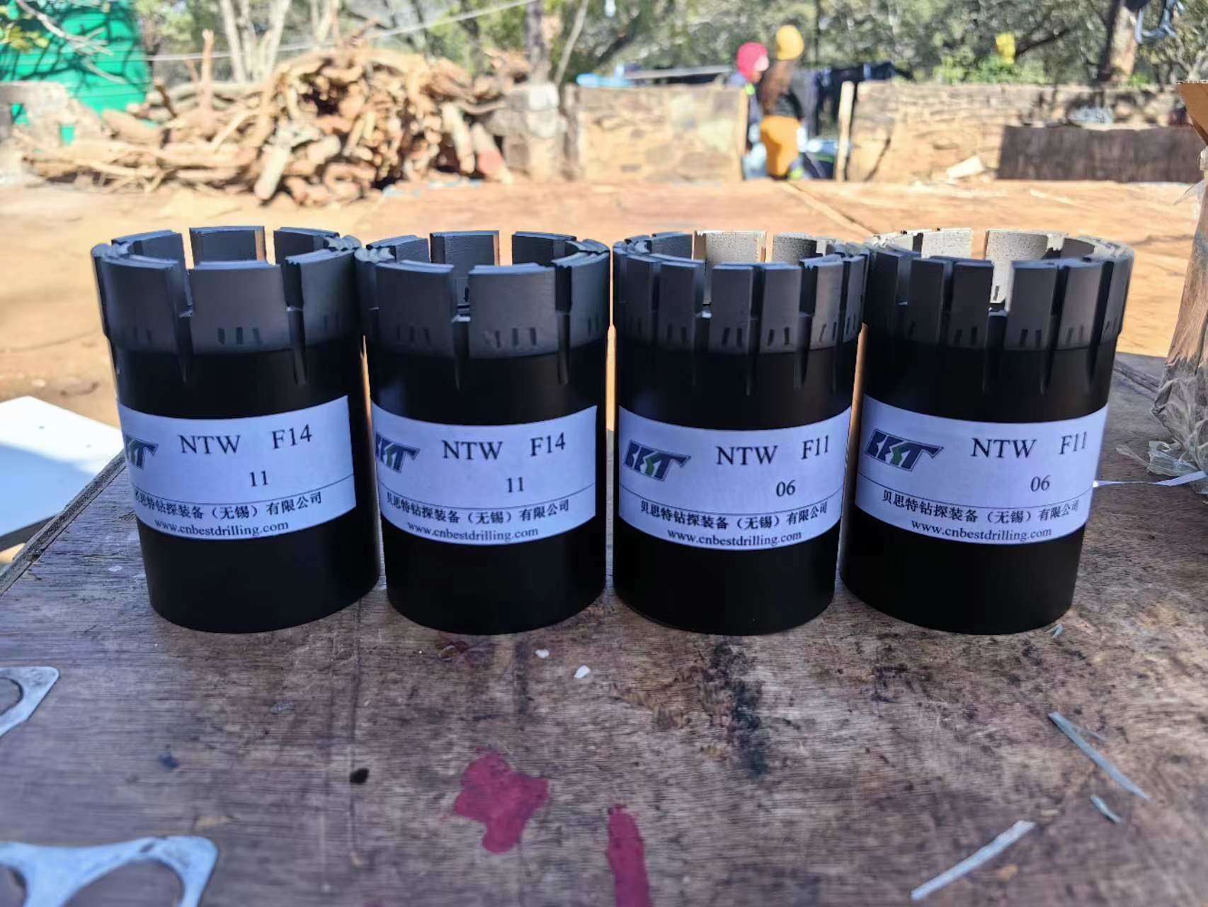 NQ HQ PQ Black Body Non Coring Impregnated Diamond Bit For Mining Drilling