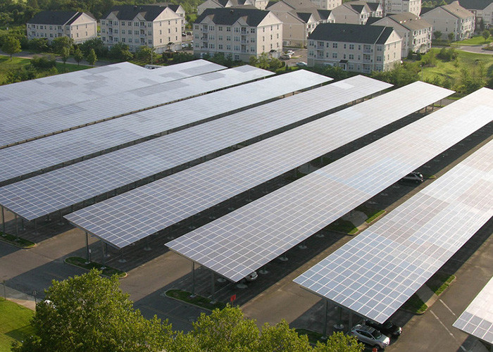 Steel Pv Carport Solar Mounting System Sus304 Solar Panel Mounting Structure