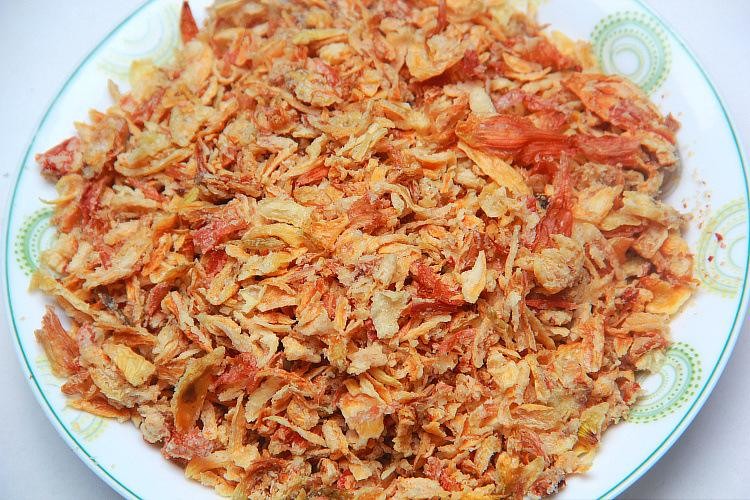 Fresh 30*50mm Sauces Ingredients Fried Onion Flakes