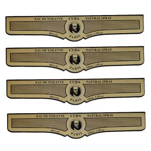 China Waterproof Self Adhesive Sticker Cosmetic Logo Printing Perfume Bottle Label wholesale