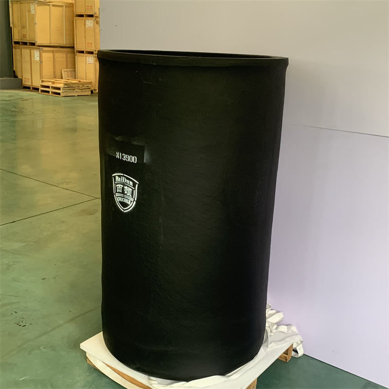 1 - 100kg Capacity Graphite Induction Furnace Crucible Straight Cylindrical Up to 1600°C