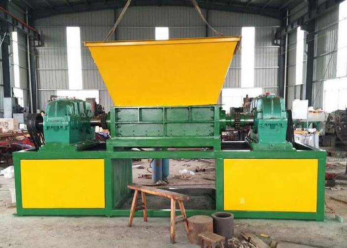High Power Waste Tire Shredder Tire Mulcher Shredder 2 Shaft Design
