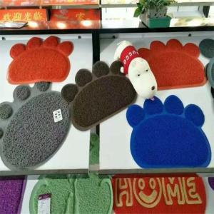 China Plain Coir Doormat Shaggy Pattern Color Red Brown Blue Green Orange wholesale