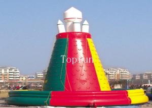 China CE 8m Dia High Durability Colorful Inflatable Rocket Climbing Wall Sport Games For Kids wholesale