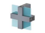 6000 Series T3-T8 Aluminium Curtain Wall Profile Durable High Strength