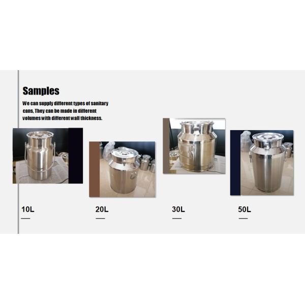 Mini 5L Lidded Milk Pail Stainless Steel Milk Bucket Sealed Cans