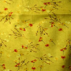 China 54*58 Dress Cotton Printed Non Woven Ramie Linen Fabric wholesale