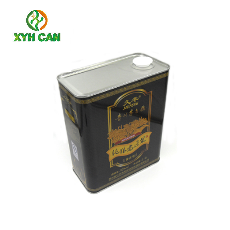 Large Round Tin Cans for Olive Oil Tin Containers Olive Oil Packaging Bottole PMS Printing