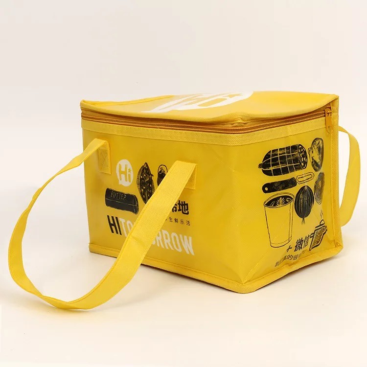 Customized Size Insulated Cooler Bags With Long Zipper Wear Resistant