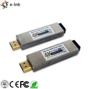 China 4K*2K 3D Mini HDMI Over Fiber Optic Extender 850nm Wavelength Support HDCP wholesale