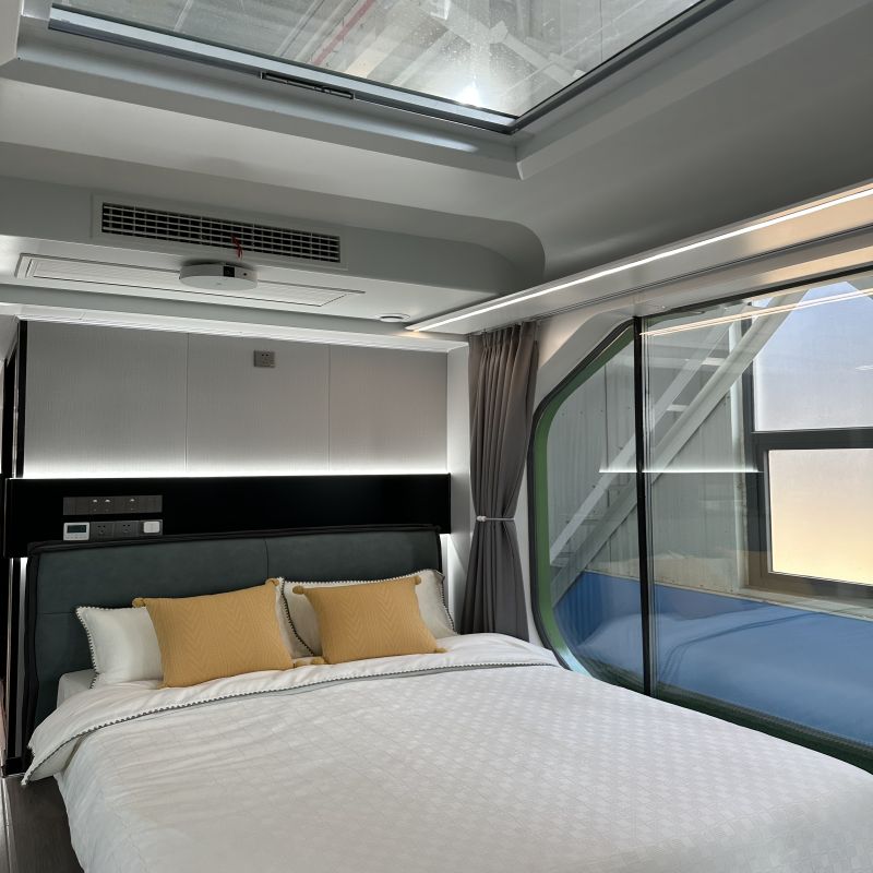Galvanized Steel Frame Luxury Modern Modular Apple Cabin Container House for Bottom