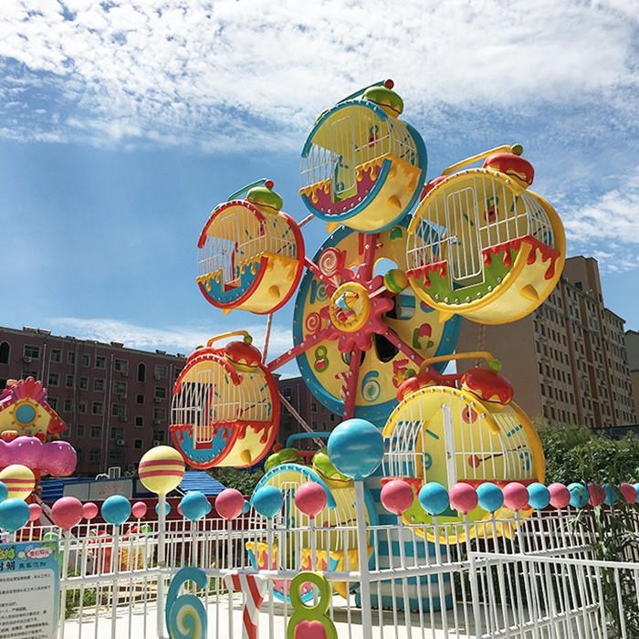 6 Cabins Rotating Amusement Park Ferris Wheel With Galvanized Steel Material