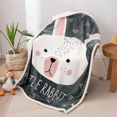 127*152cm Microfiber Warm Fleece Blankets For Winter 180gsm Lightweight