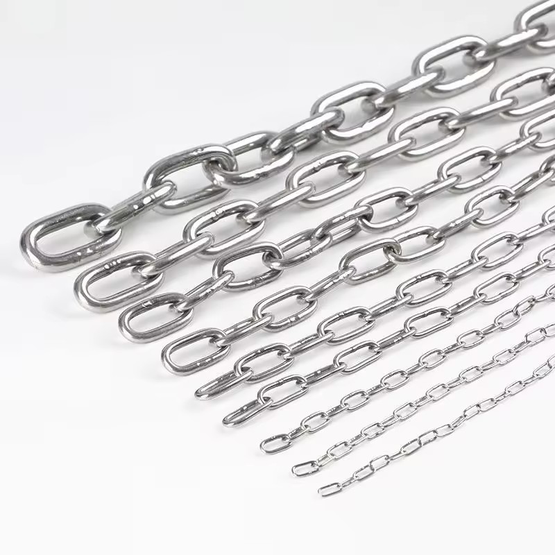 Stainless Steel DIN766 Short Link Chain For Load Lifting Germany Standard G80