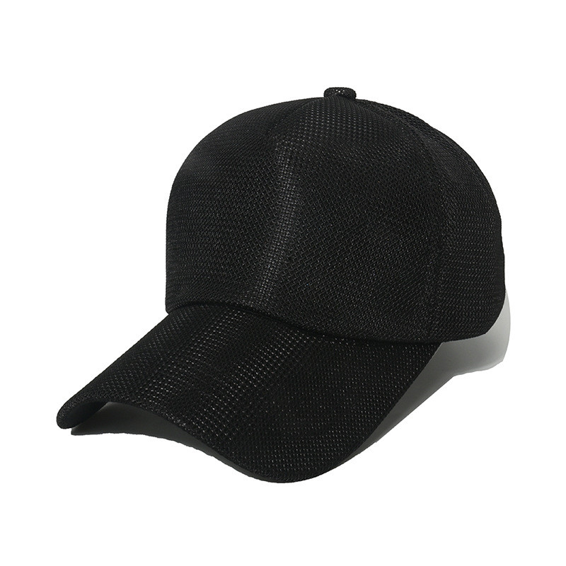 Outdoor Fishing Cap Summer Solid Color Light Plate Mesh Breathable Baseball Cap for male